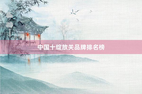 中国十绽放关品牌排名榜
